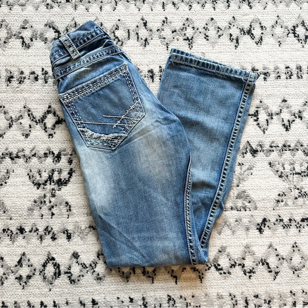 Men's B Tuff Blue Denim Cotton Jeans Bootcut Torque 28" x 34" | Western Cowboy |